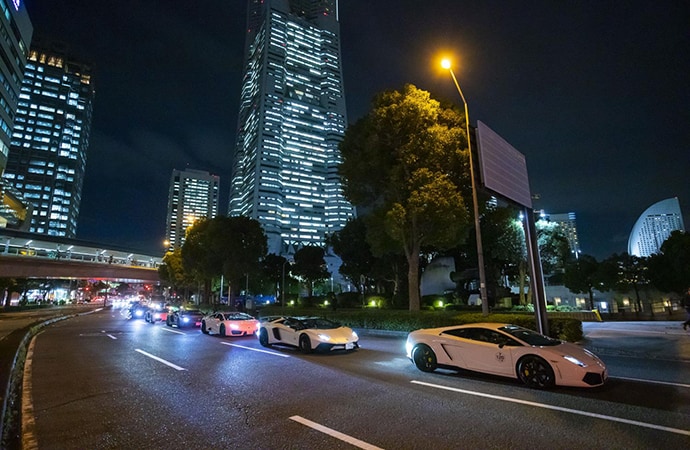 The gathering featured a parade of more than 200 Lamborghinis. | Lamborghini photo