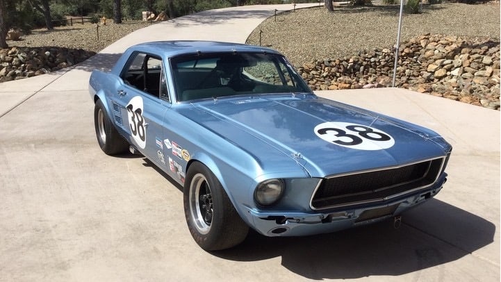 Notchback ’67 Mustang race car on Russo and Steele docket