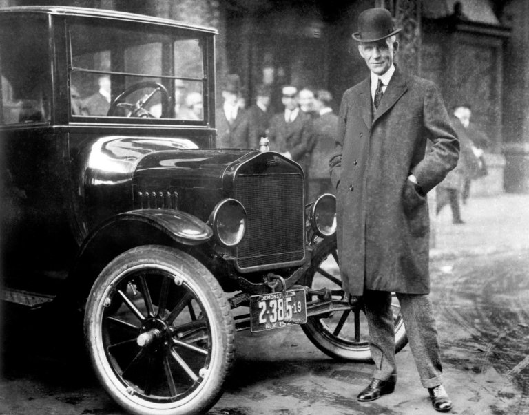 Henry Ford and 1921 Model T