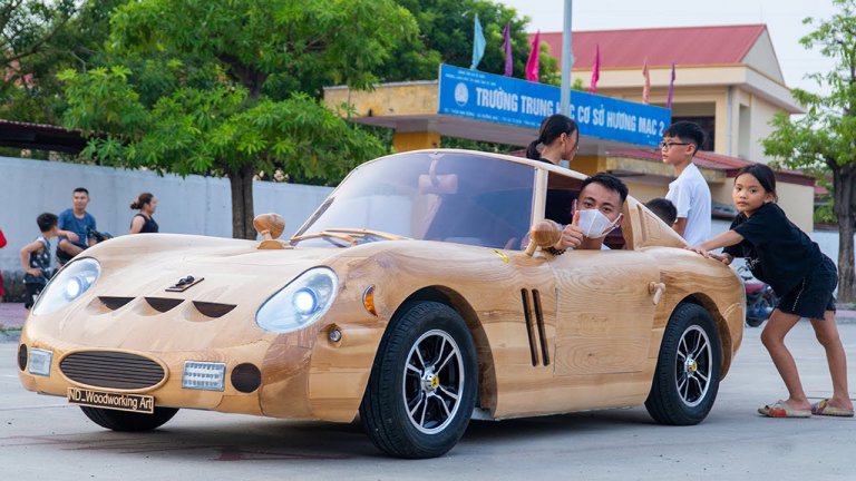 Why buy a Ferrari 250 GTO when you can build one out of wood?