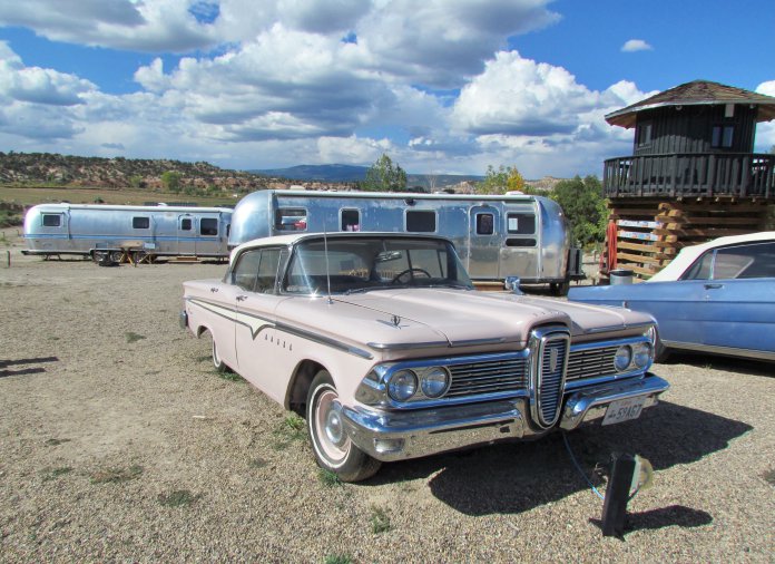 Vintage cars and Airstream trailers are just part of the attraction at Yonder Escalante campground | Larry Edsall photos