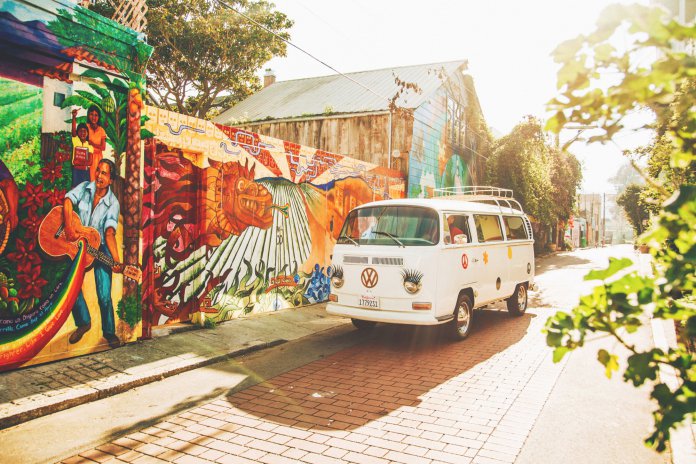 A more joyful way to tour the Bay, in a vintage VW Bus