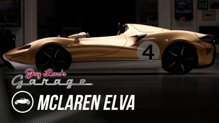 Jay Leno drives the McLaren Elva, 800 horsepower and no windshield