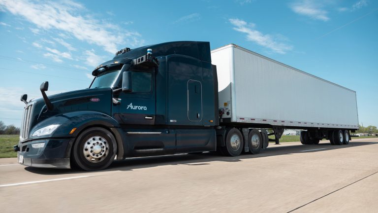 Aurora self-driving truck service to launch in 2024